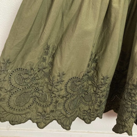 Jason Wu Olive Green‎ Tiered Maxi Dress // Size Small - Picture 4 of 7